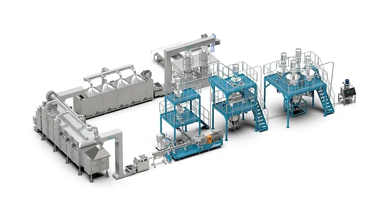 Dry Textured Vegetarian Protein TVP Processing Line