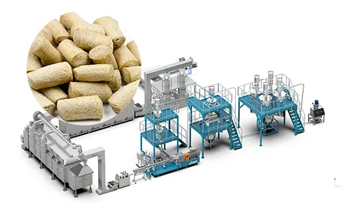 Dry Textured Vegetarian Protein TVP Processing Line