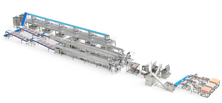 Wet Food Meat Chunks Processing Line